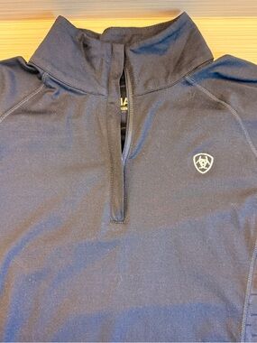 Ariat Navy Blue Quarter-Zip Athletic Equestrian Pullover